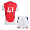 Maillot de Supporter Arsenal Rice 41 Domicile 2024-25 Pour Enfant